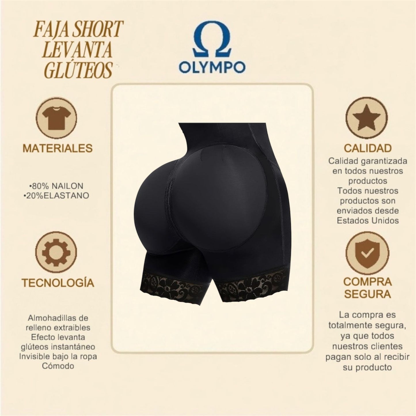SHORT LEVANTA GLÚTEOS